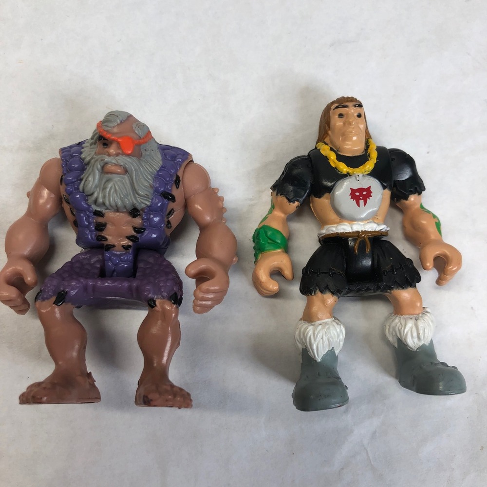 2 Fisher Price Imaginext Cavemen Action Figures 2004‎